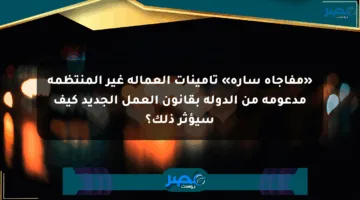 «مفاجأة سارة» تأمينات العمالة غير المنتظمة مدعومة من الدولة بقانون العمل الجديد كيف سيؤثر ذلك؟